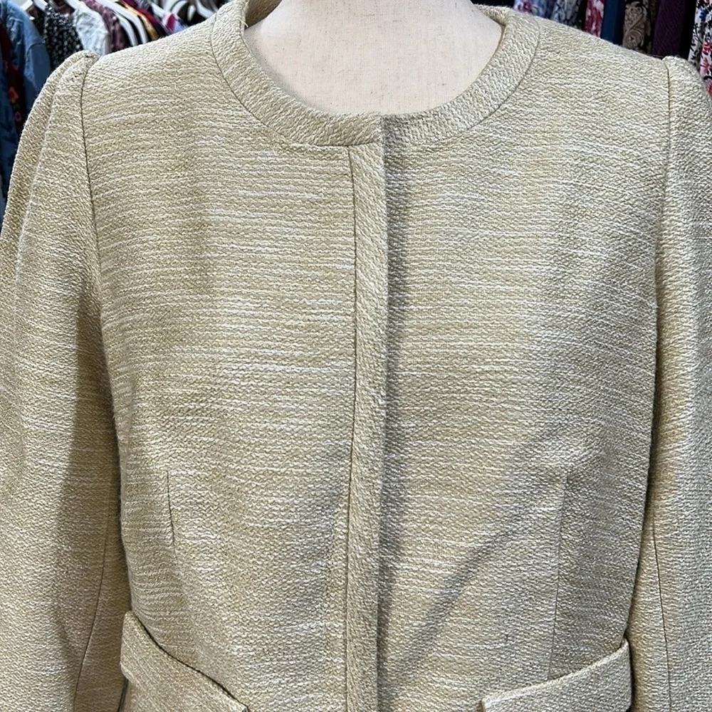 Talbots Petites Gold Tweed Jacket – Size 14P – NWT - Picture 4 of 9